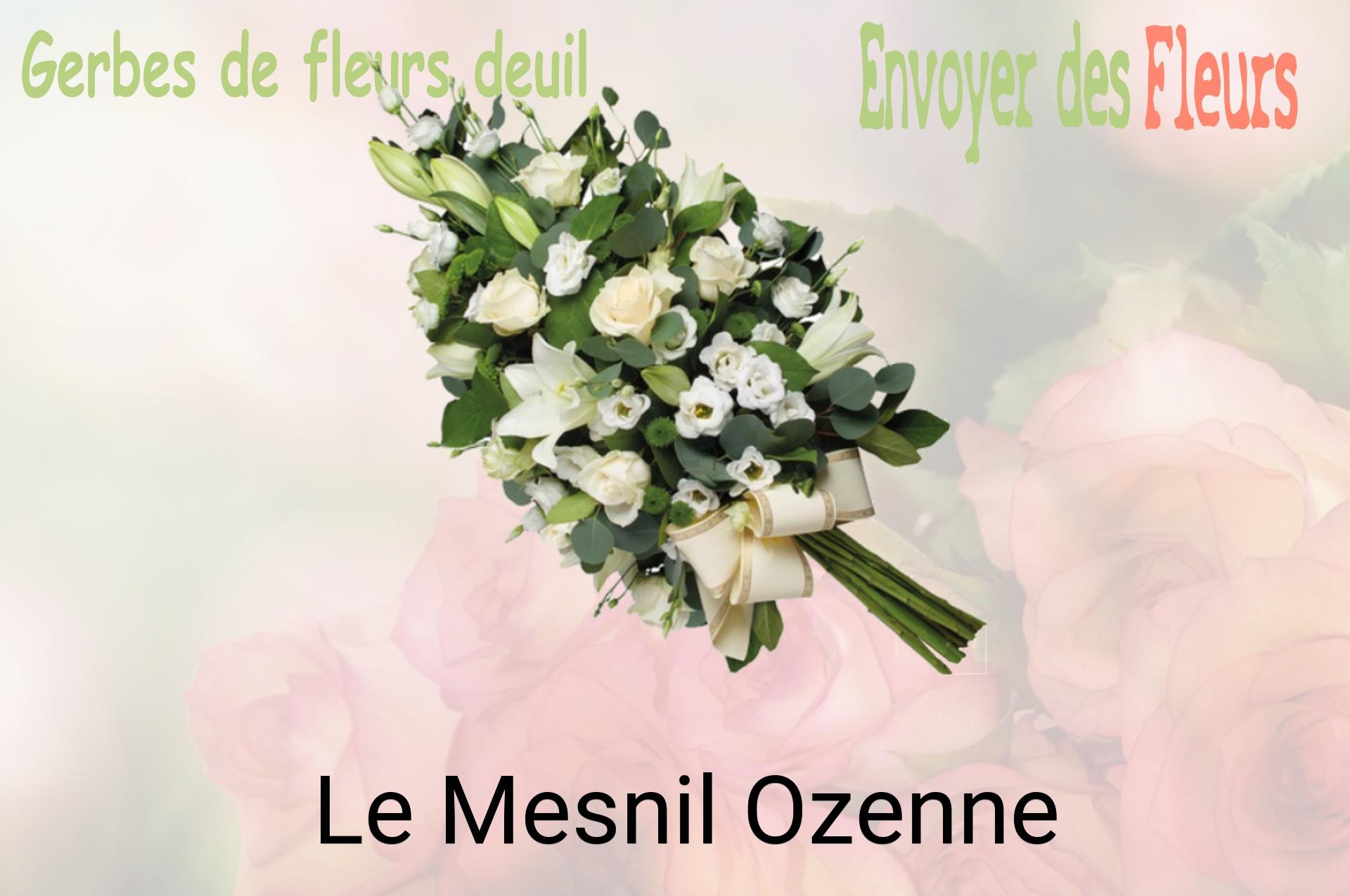 Gerbe de fleurs de deuil livrée à Le Mesnil-Ozenne